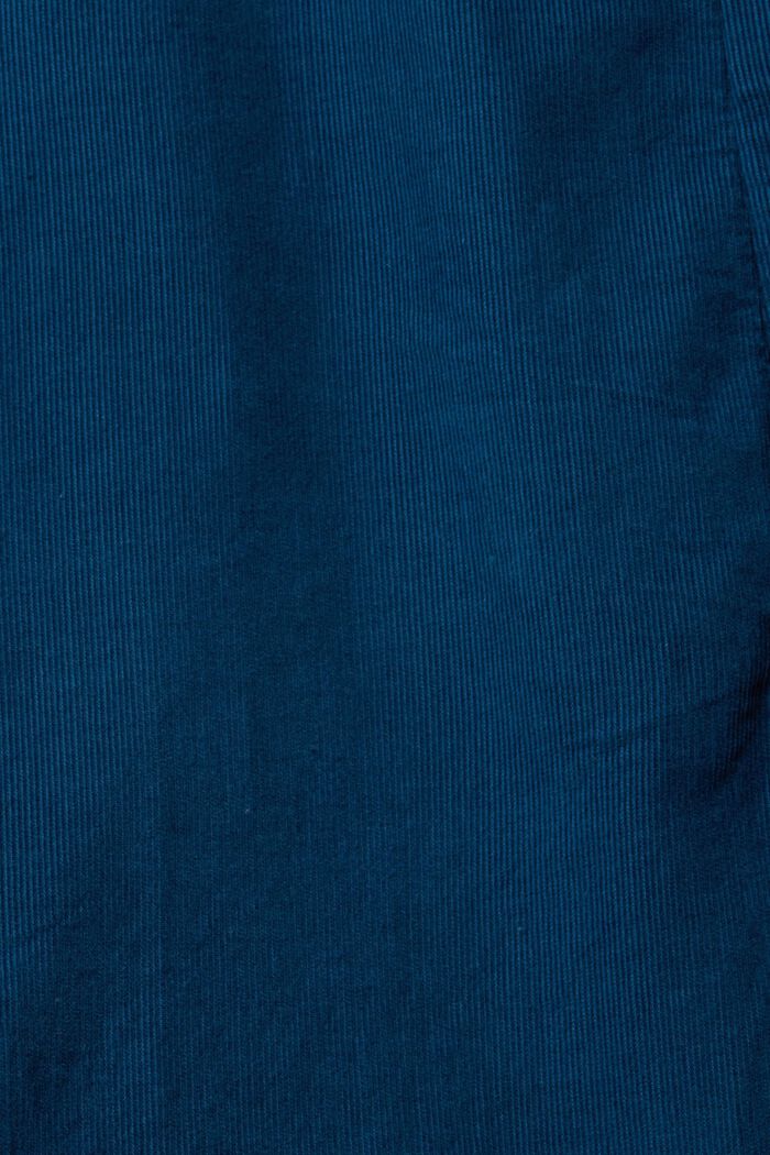 Corduroy midi-jurk, PETROL BLUE, detail image number 4