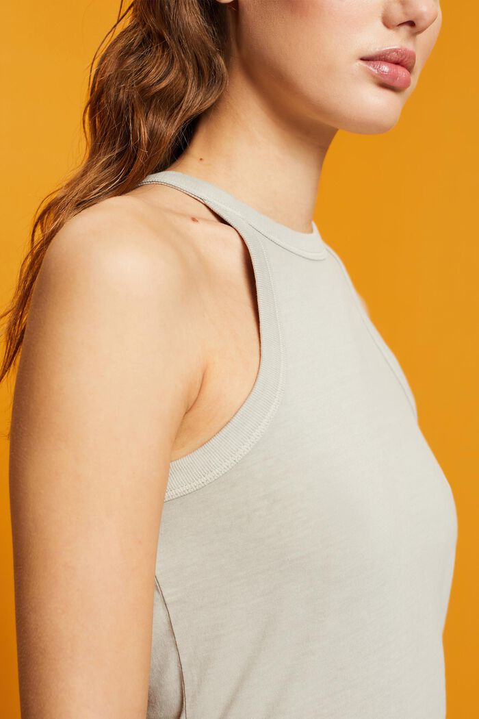 Jersey tanktop, DUSTY GREEN, detail image number 2