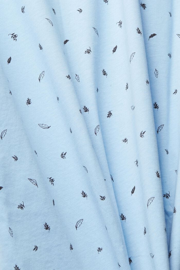 Jersey polo met print, LIGHT BLUE, detail image number 4