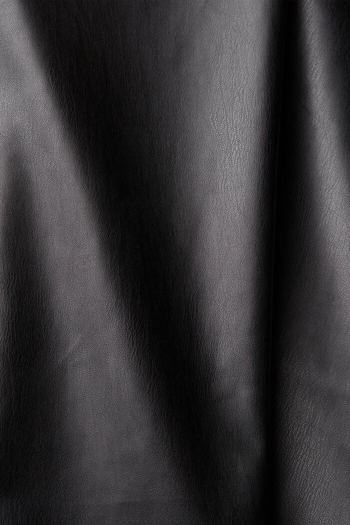 Mini-jurk van imitatieleer, BLACK, detail image number 5