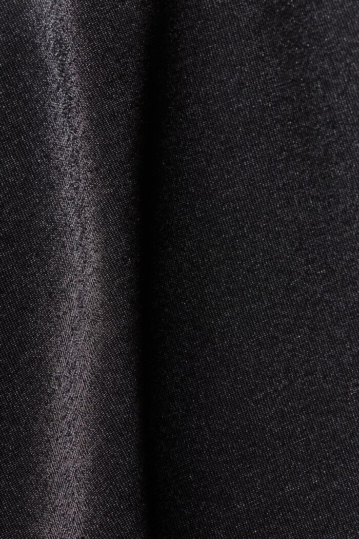 Shiny longsleeve, BLACK, detail image number 4