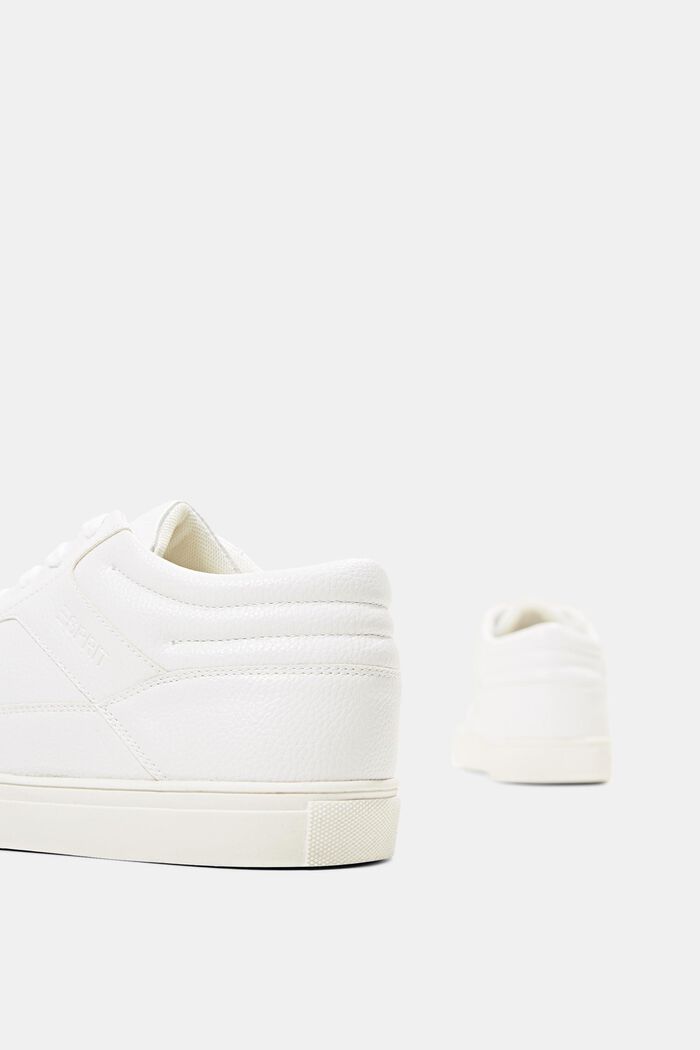 Sneakers in leerlook, WHITE, detail image number 5