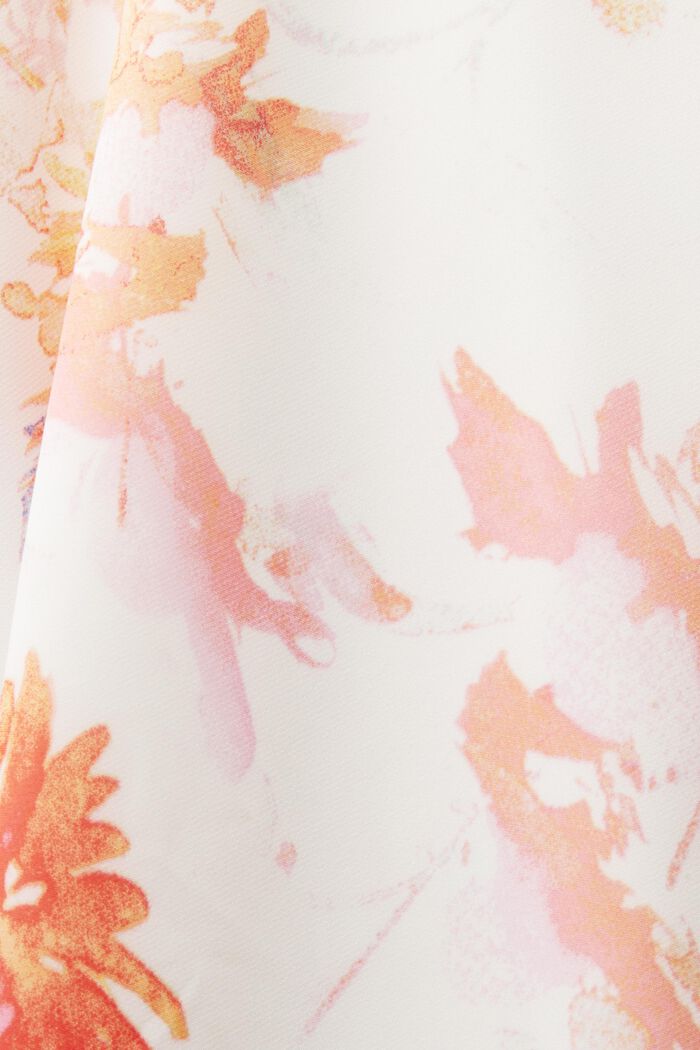 Chiffon midi-jurk met print, OFF WHITE, detail image number 5
