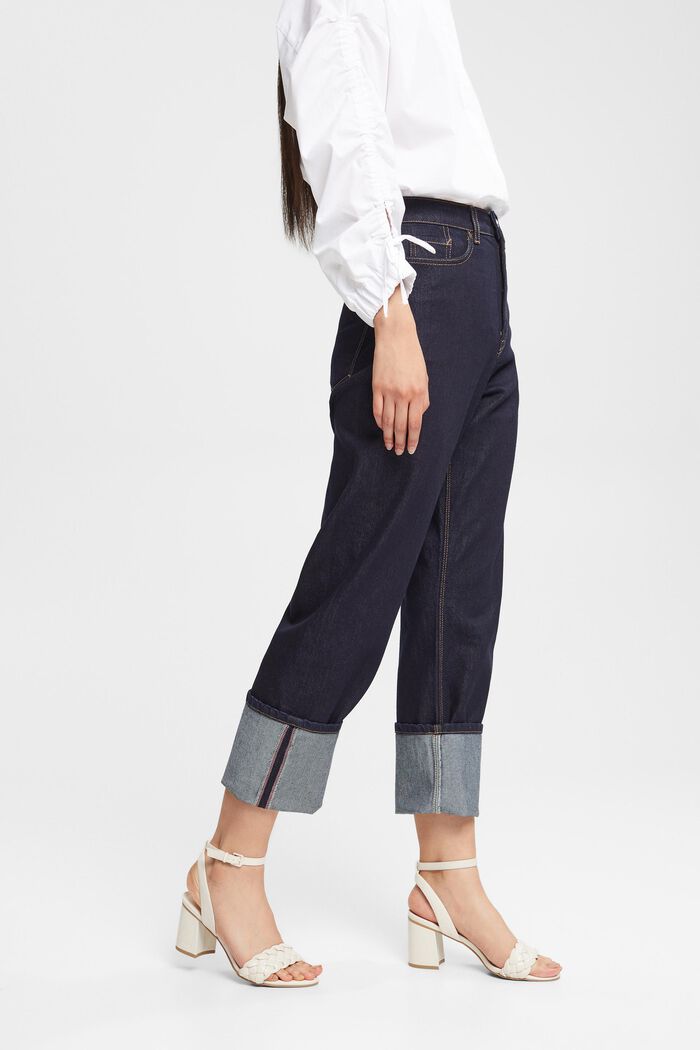 Mid-rise relaxed fit jeans, BLUE RINSE, detail image number 1