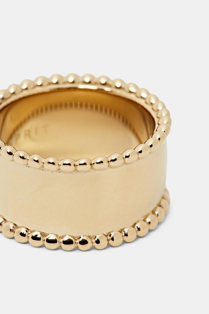 Opvallende ring, edelstaal, GOLD, detail image number 1