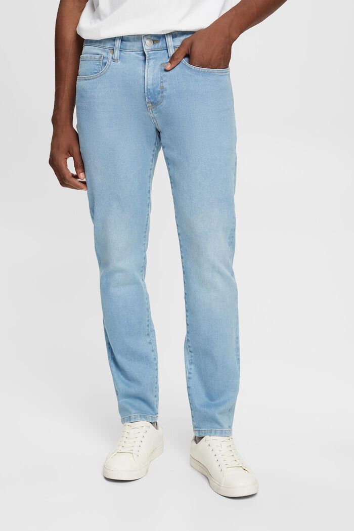 Slim fit-jeans, BLUE LIGHT WASHED, detail image number 1