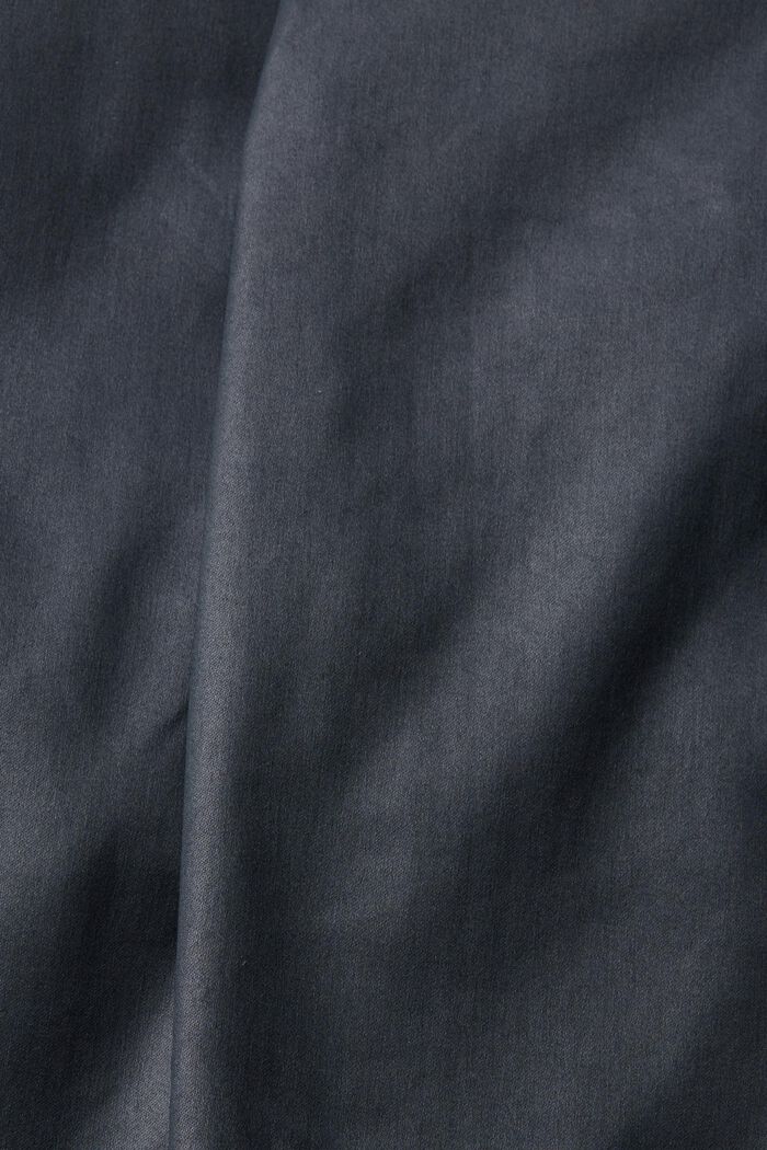 High-rise slim fit broek van imitatieleer, BLACK, detail image number 6