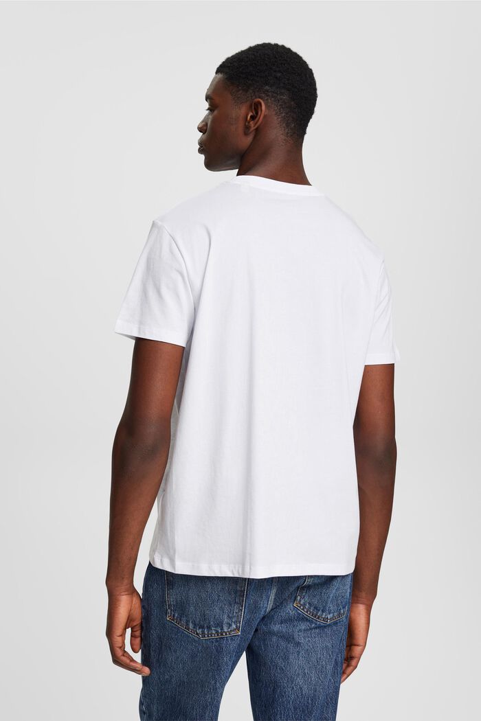T-shirt met tekstprint, WHITE, detail image number 3