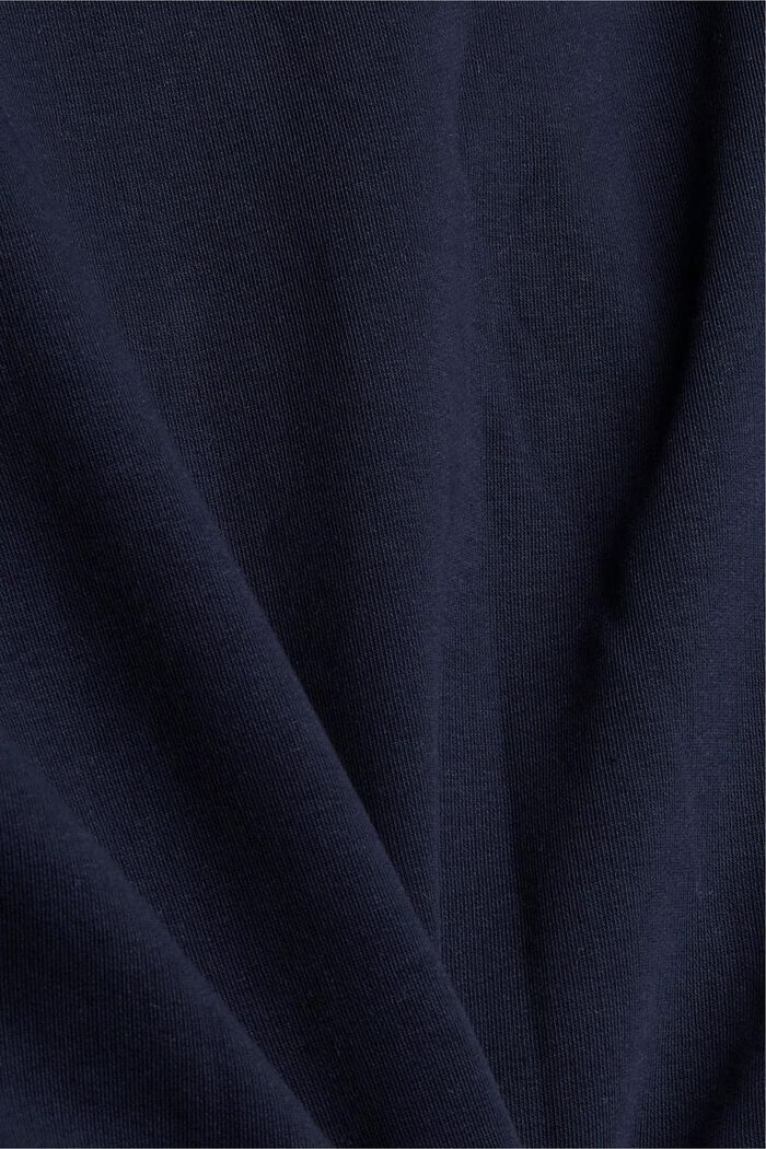 Hoodie met logoborduursel, katoenmix, NAVY BLUE, detail image number 5
