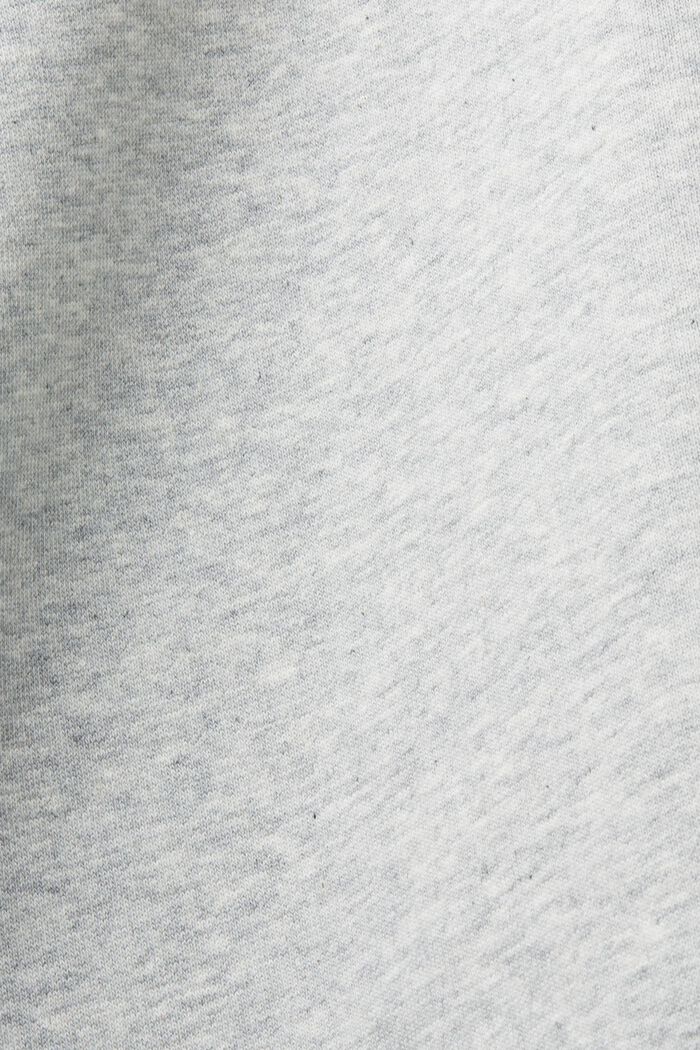Sweatshirt van fleece met logo, LIGHT GREY, detail image number 5