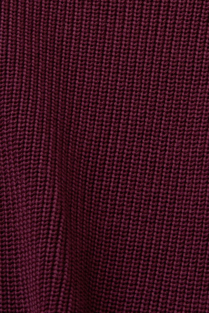 Mouwloos vest, 100% katoen, AUBERGINE, detail image number 5
