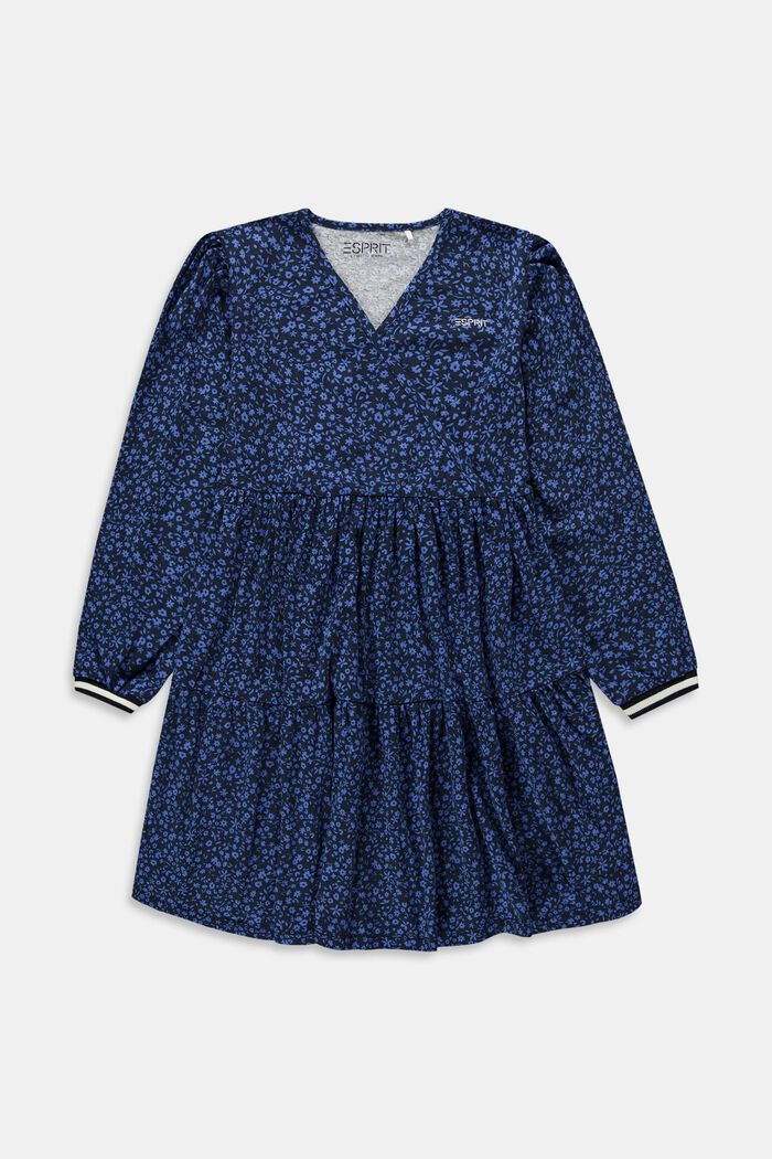 Midi-jurk met print all-over, BLUE LAVENDER, detail image number 0