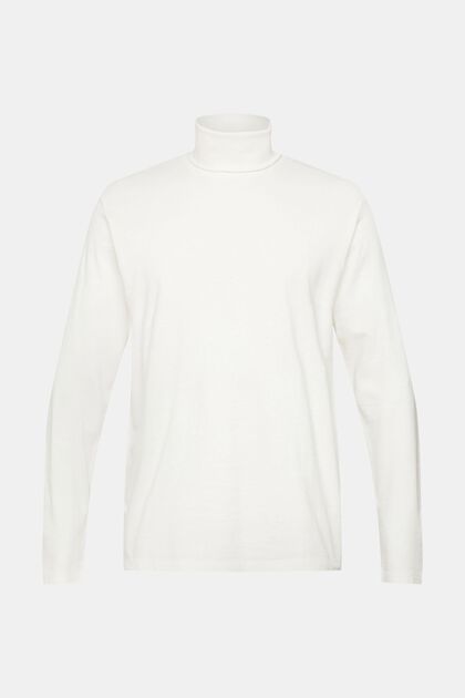 Longsleeve met col, OFF WHITE, overview