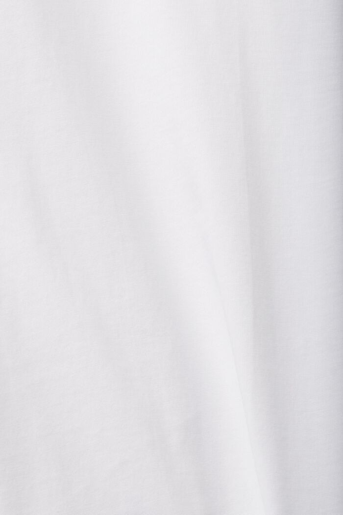 T-shirt van jersey met ronde hals, WHITE, detail image number 5