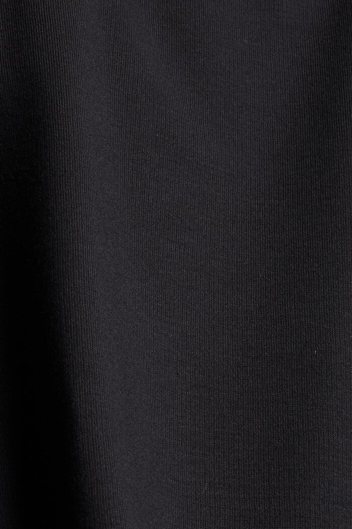 Gerecycled: minirok van jersey, BLACK, detail image number 4