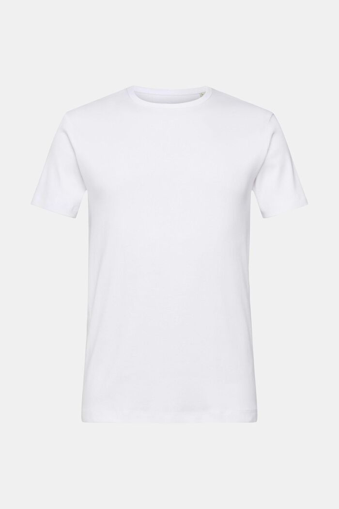 Jersey T-shirt met slim fit, WHITE, detail image number 6