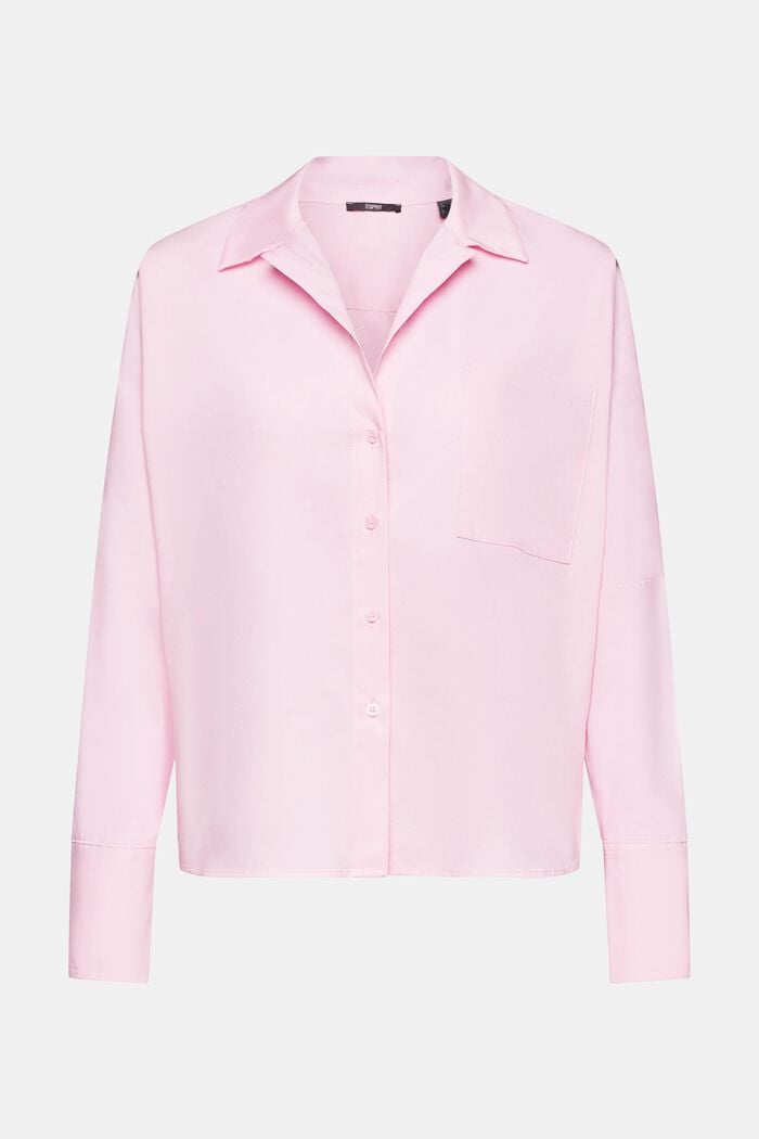 Popeline blouse, LIGHT PINK, detail image number 5
