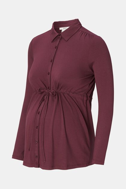 Jersey blouse met lange mouwen, LENZING™ ECOVERO™