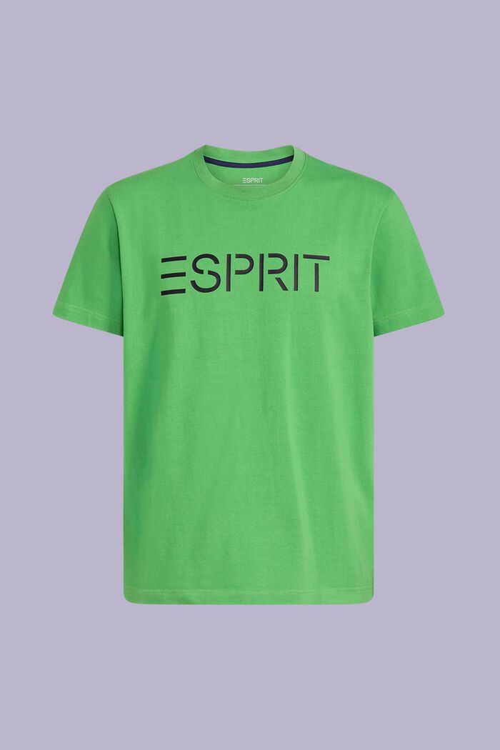 Uniseks T-shirt van katoen-jersey met logo, GREEN, detail image number 6