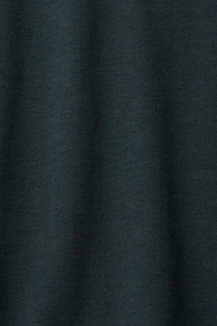 Poloshirt met lange mouwen, DARK TEAL GREEN, detail image number 4