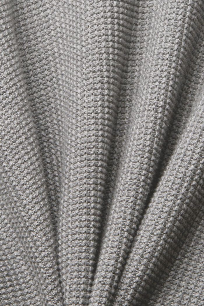 Sweatshirt van 100% katoen, MEDIUM GREY, detail image number 5