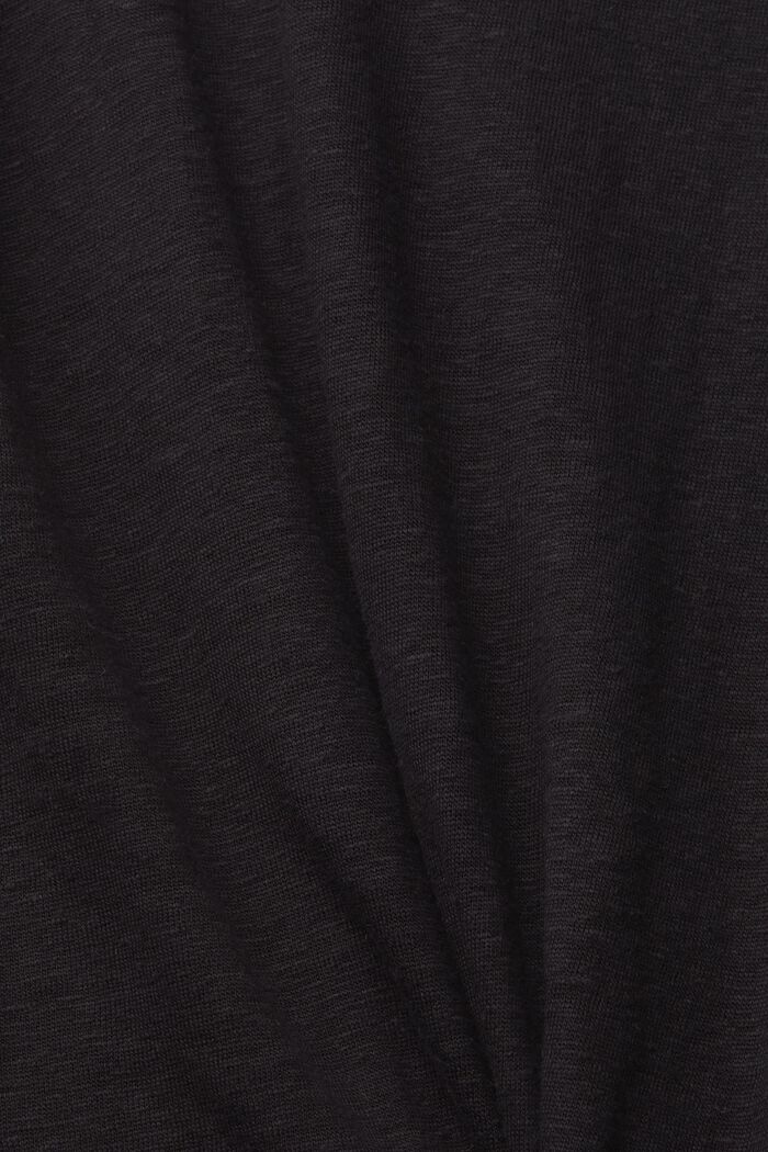 Top van linnen, BLACK, detail image number 5