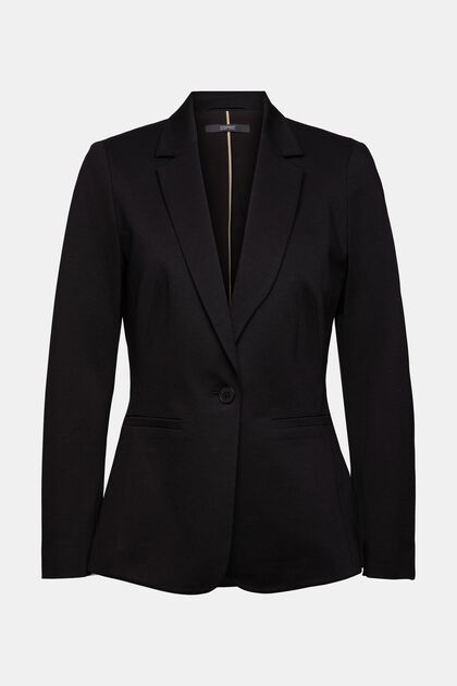 SPORTY PUNTO mix & match blazer, BLACK, overview