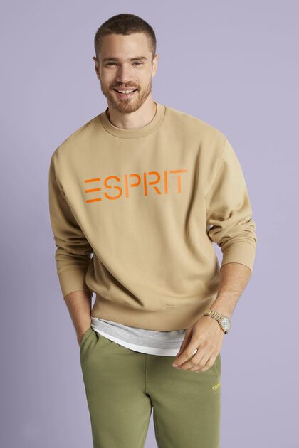 Uniseks logo-sweatshirt van katoenen fleece