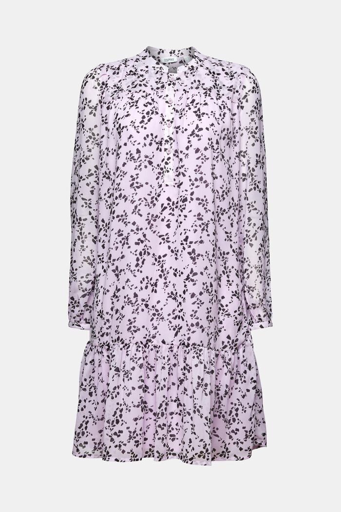 Chiffon mini-jurk met print, LAVENDER, detail image number 5