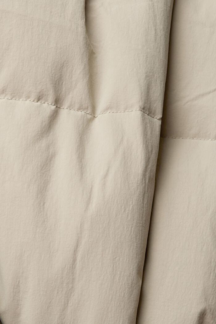 Lange gewatteerde jas, LIGHT TAUPE, detail image number 6
