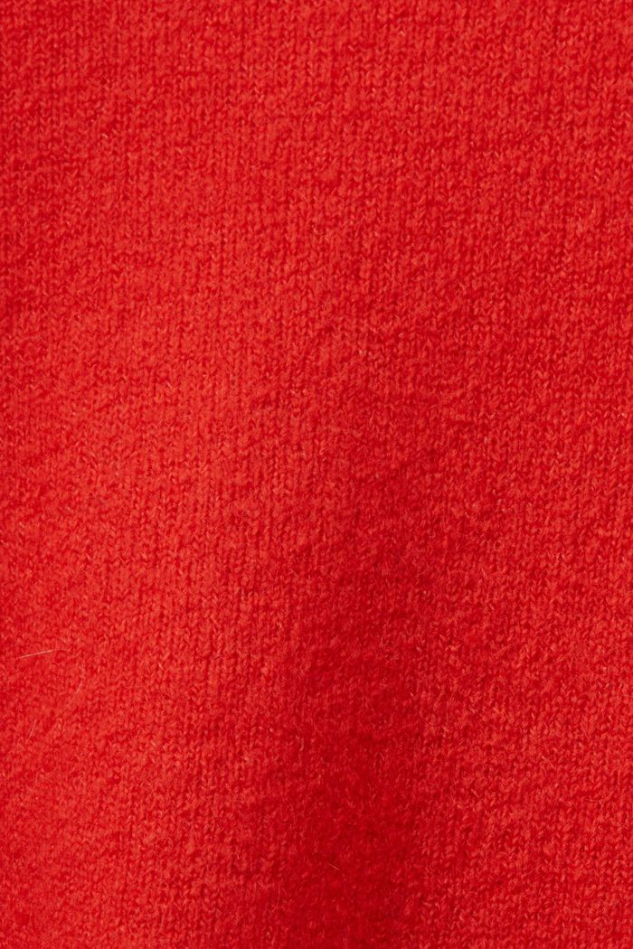 Gebreide mini-jurk, RED, detail image number 5