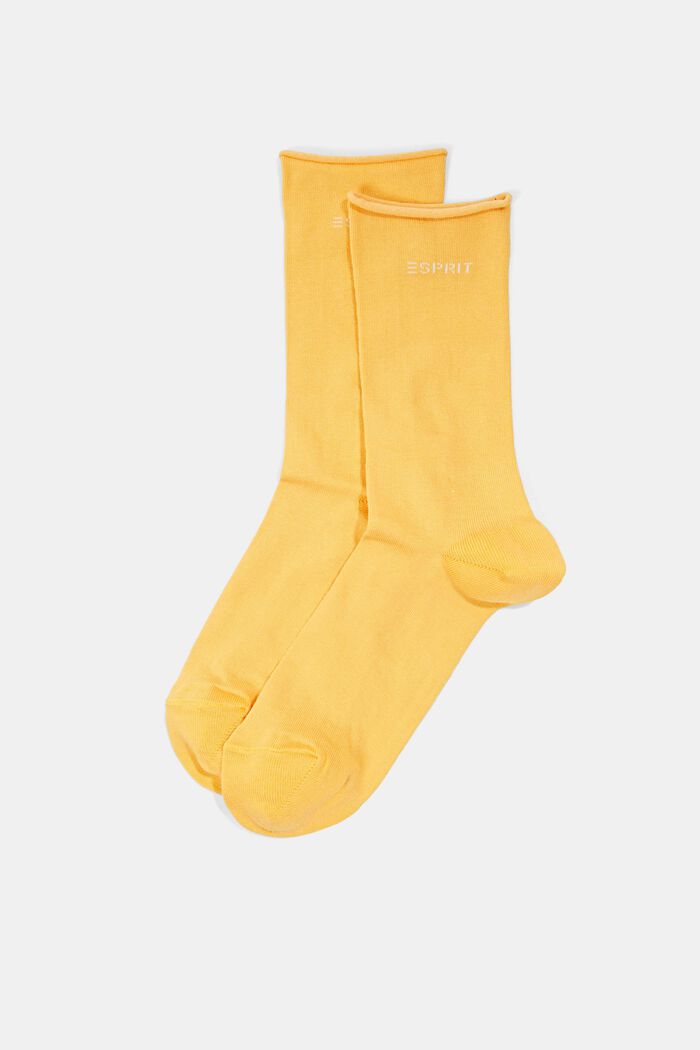 2 paar grofgebreide sokken, SUNFLOWER, detail image number 0