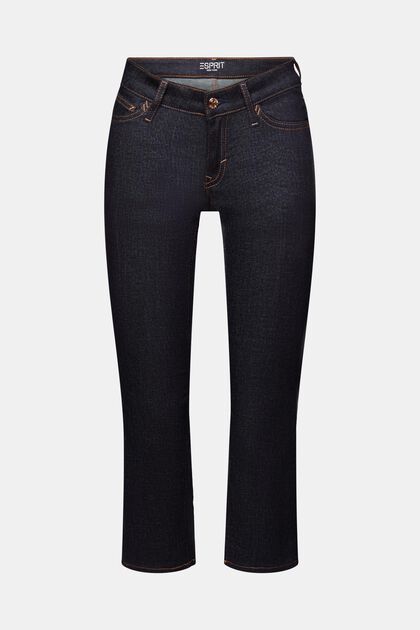 Racer bootcut cropped jeans met middelhoge taille