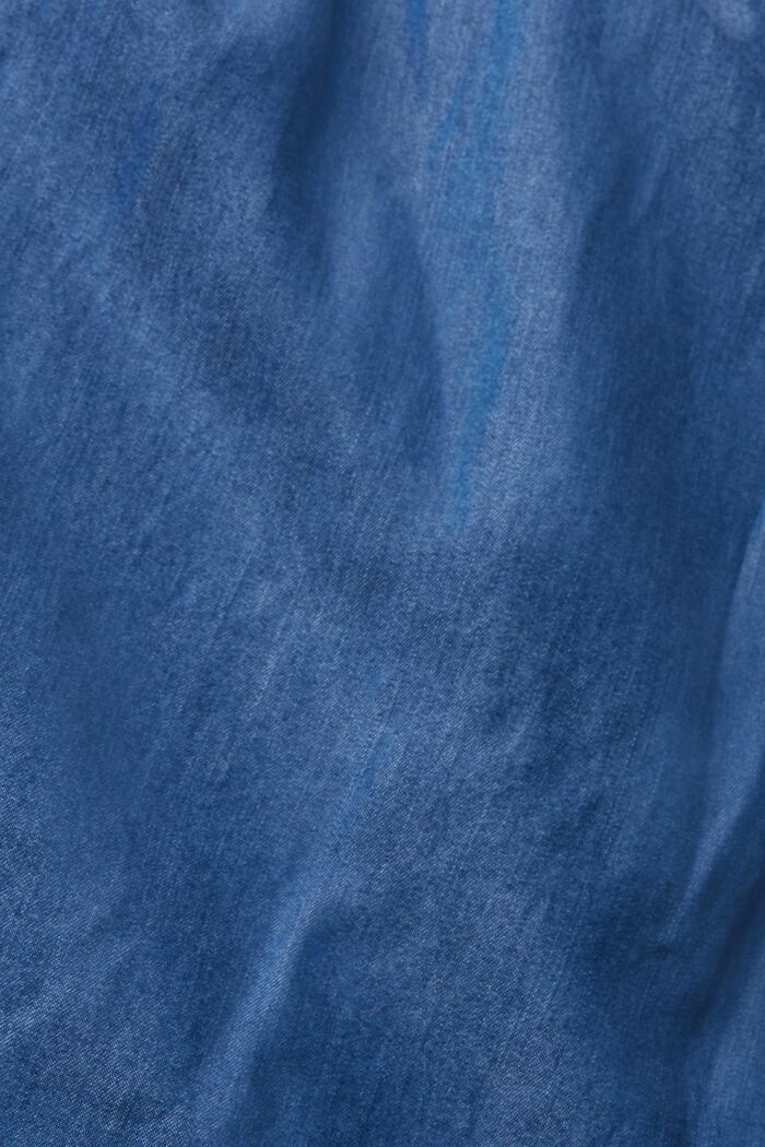 Van TENCEL™: jurk met denim look, BLUE MEDIUM WASHED, detail image number 4