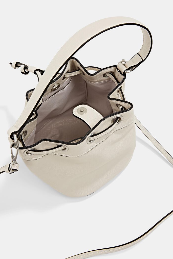 Vegan: kleine bucket bag, ICE, detail image number 4
