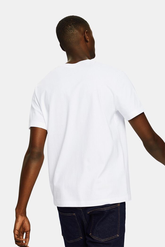 Uniseks T-shirt met logo, WHITE, detail image number 2