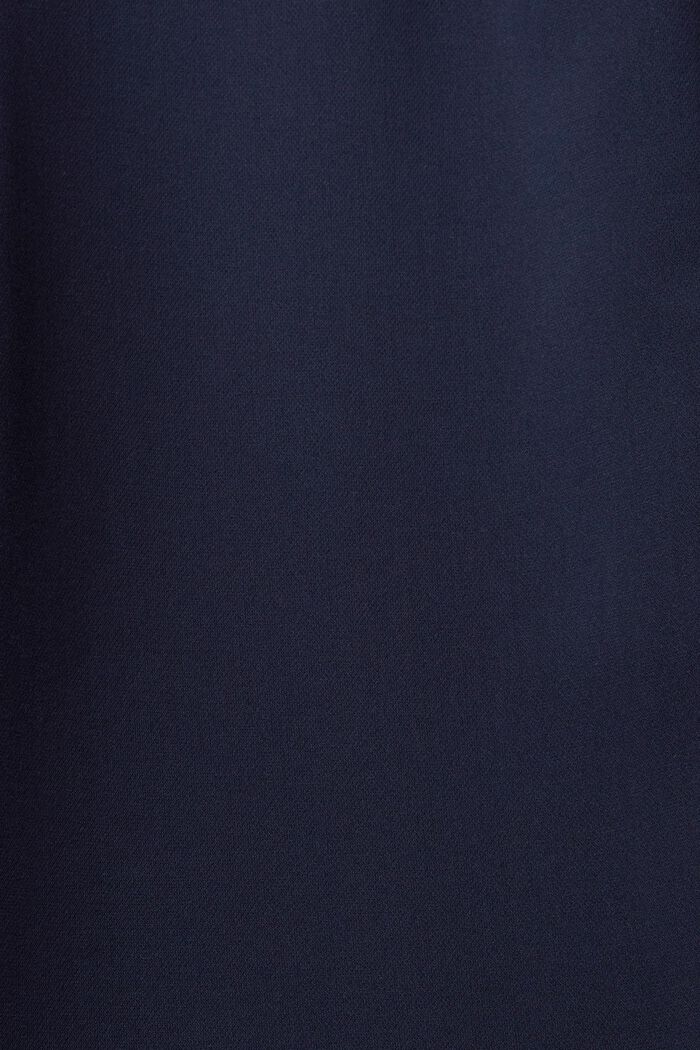 High-rise culotte met bandplooien, NAVY, detail image number 6