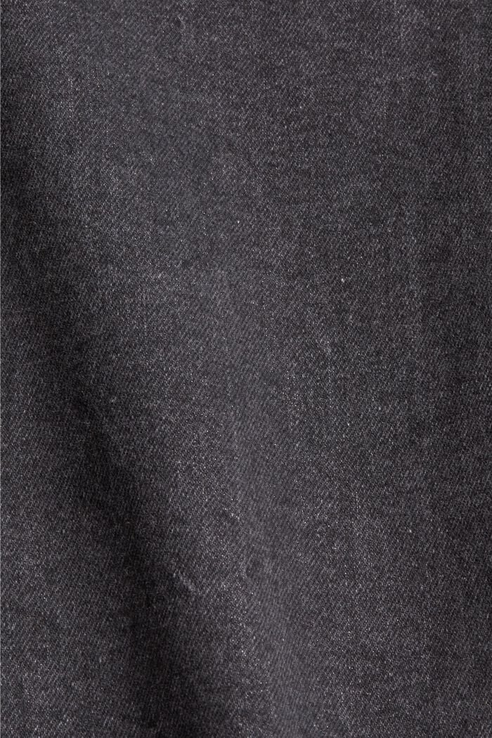 Stevige cropped jeans van biologisch katoen, GREY DARK WASHED, detail image number 4