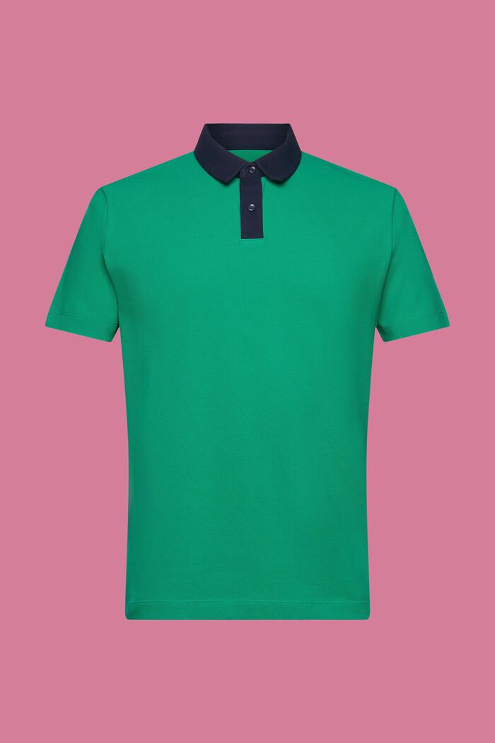 Poloshirt van katoen-piqué, GREEN, detail image number 6