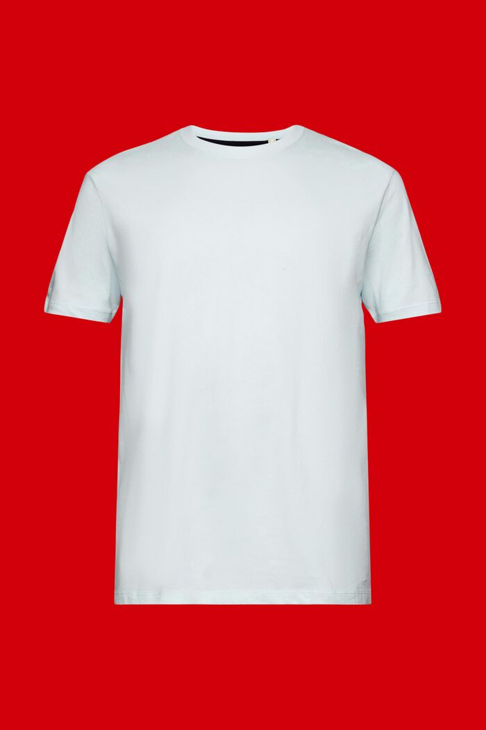 Tweekleurig T-shirt van katoen, LIGHT AQUA GREEN, detail image number 6