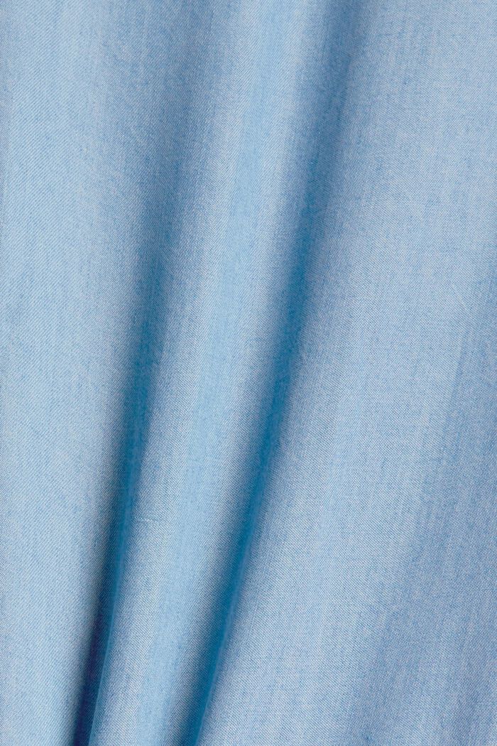 Van TENCEL™: jurk met denimlook, BLUE LIGHT WASHED, detail image number 4