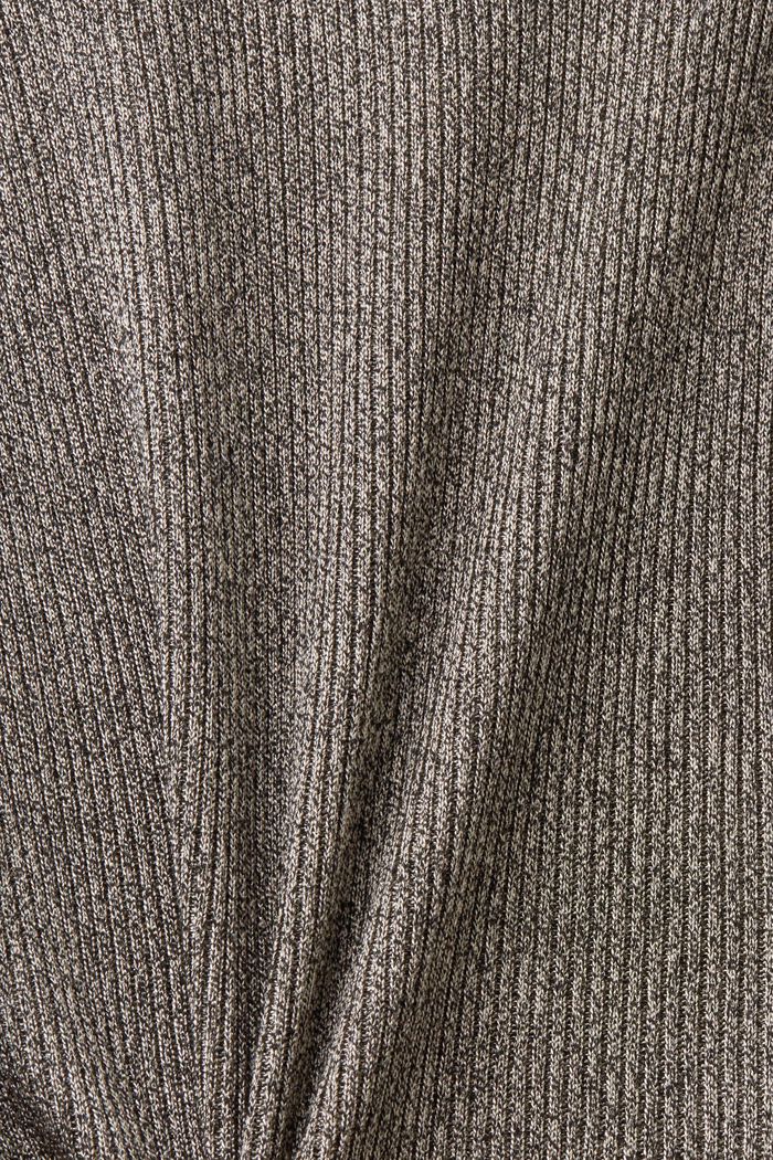 Sweatshirt met cut-outs bij de schouders, GUNMETAL, detail image number 5