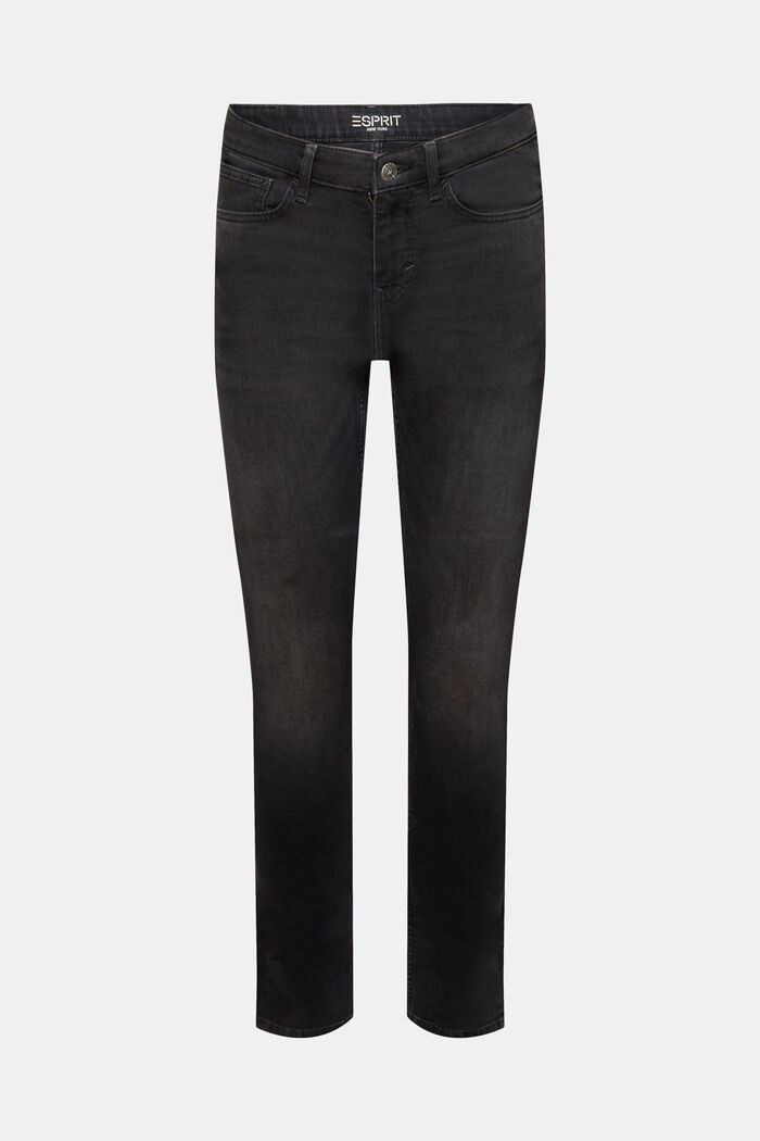 Gerecycled: skinny jeans, BLACK DARK WASHED, detail image number 7