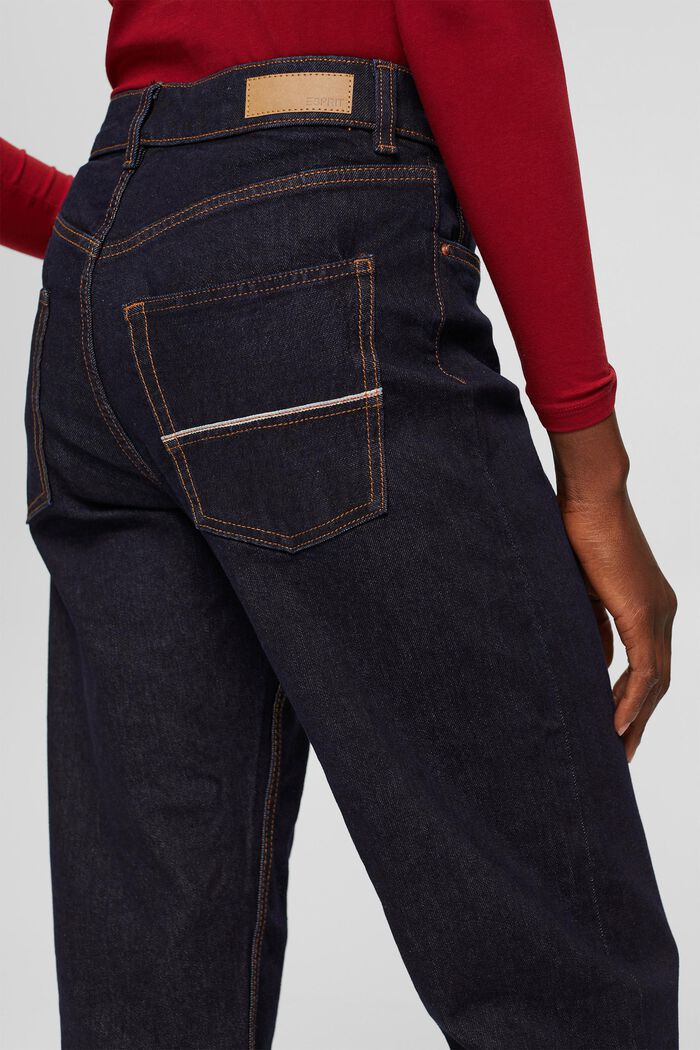 Wijde selvedge-jeans van organic cotton, BLUE RINSE, detail image number 5