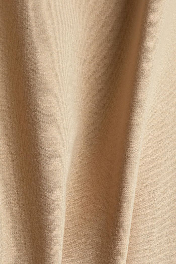 Met TENCEL™: knielange jersey jurk, SAND, detail image number 4