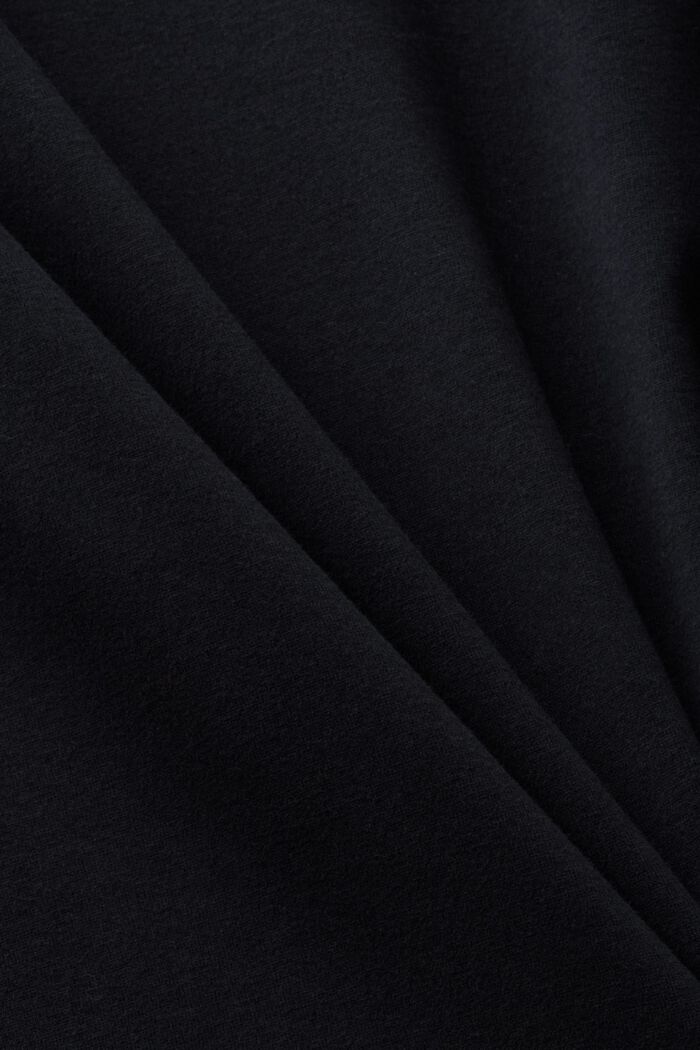 Katoenen top met lange mouwen, BLACK, detail image number 5