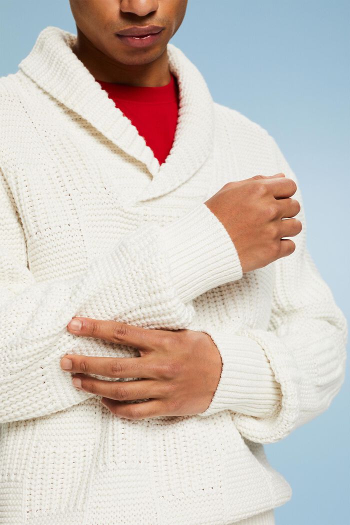Grofgebreide trui met sjaalkraag, ICE, detail image number 2