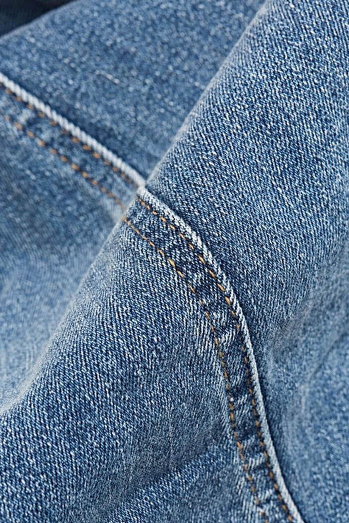 Jeans met veel stretch en biologisch katoen, BLUE MEDIUM WASHED, detail image number 1