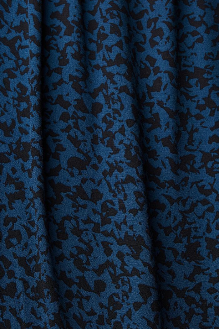 Viscose mini-jurk met motief, PETROL BLUE, detail image number 5