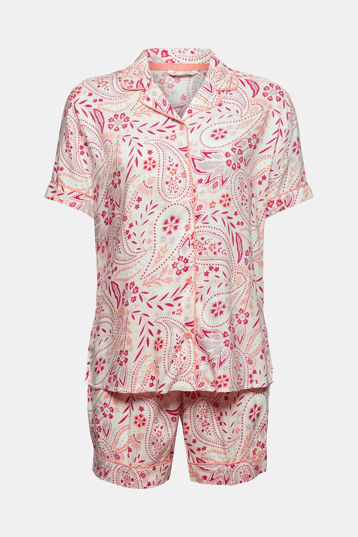 Korte pyjama van 100% LENZING™ ECOVERO™, LIGHT PINK, detail image number 5
